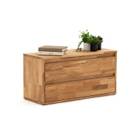 Полка Для хранения с 2 ящиками из массива дуба Edgar единый размер каштановый LA REDOUTE INTERIEURS  фото, kupilegko.ru